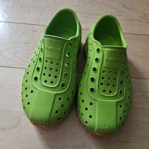 Native Kids Green Slip-On Shoes